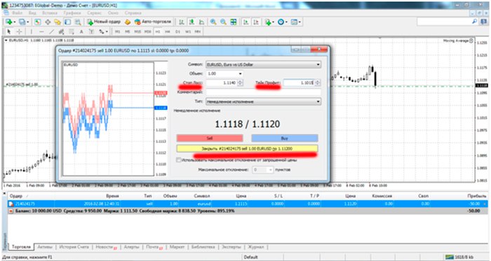 Metatrader 4 - изменение ордера